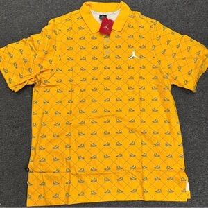 Vintage Y2K 2006 Yellow Jordan polo shirt size 3XL